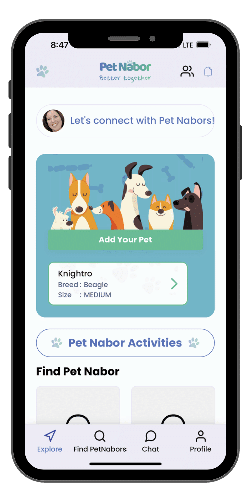 Pet Nabor - connect with your neighbors and start pet co-parenting